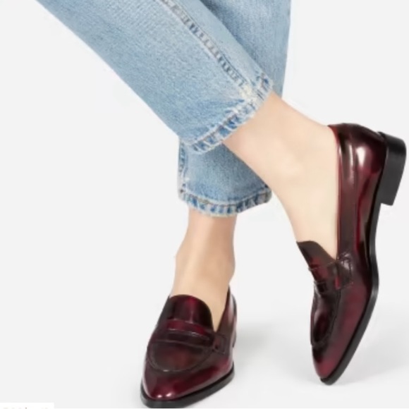 Everlane Shoes - Everlane the Modern Penny Loafer, size 8, Oxblood